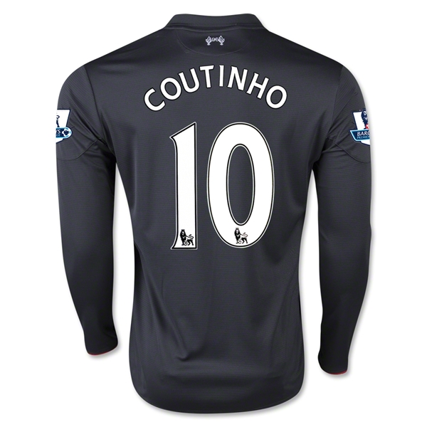 Liverpool 2015-16 COUTINHO #10 LS Third Soccer Jersey