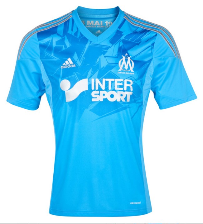 13-14 Marseilles Away Blue Jersey Shirt