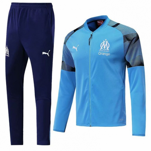 Marseilles 18/19 Training Jacket Top Tracksuit Blue With Pants