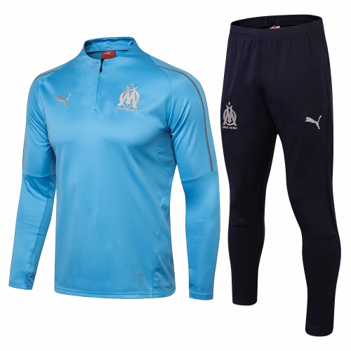Marseilles 18/19 Training Sweat Top Tracksuit Blue With Pants