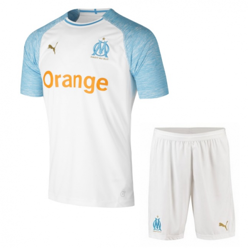 Marseilles 18/19 Home Soccer Kits (Shirt+Shorts)