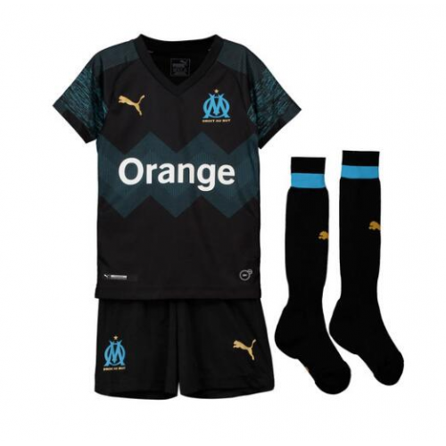 Kids Marseilles 18/19 Away Soccer Sets (Shirt+Shorts+Socks)