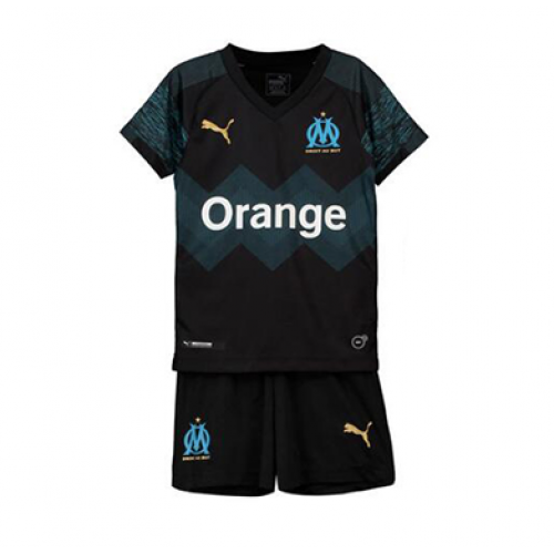 Kids Marseilles 18/19 Away Soccer Kits (Shirt+Shorts)