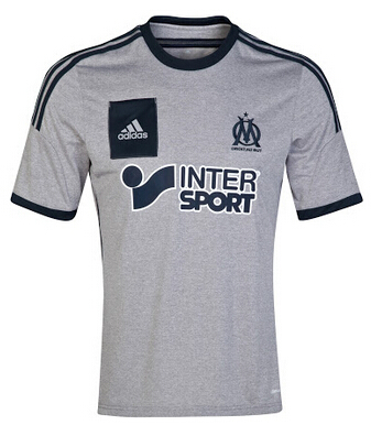 Olympique Marseille 14/15 Grey Away Soccer Jersey