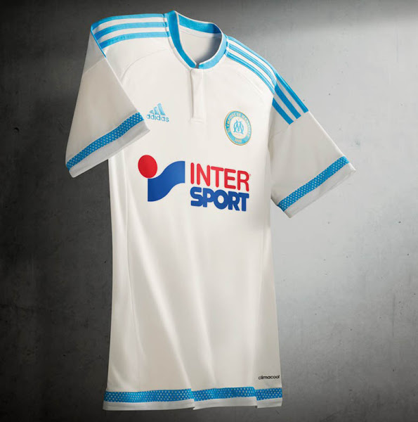 Olympique Marseille 2015-16 Home Soccer Jersey White
