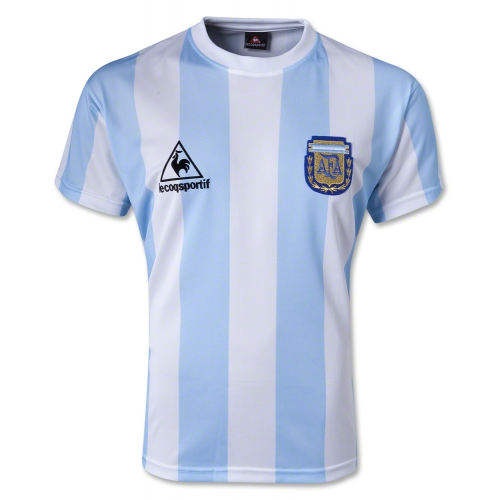 1986 Argentina Retro Home Soccer Jersey