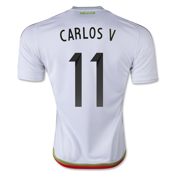 Mexico 2015 CARLOS V #11 Away Soccer Jersey