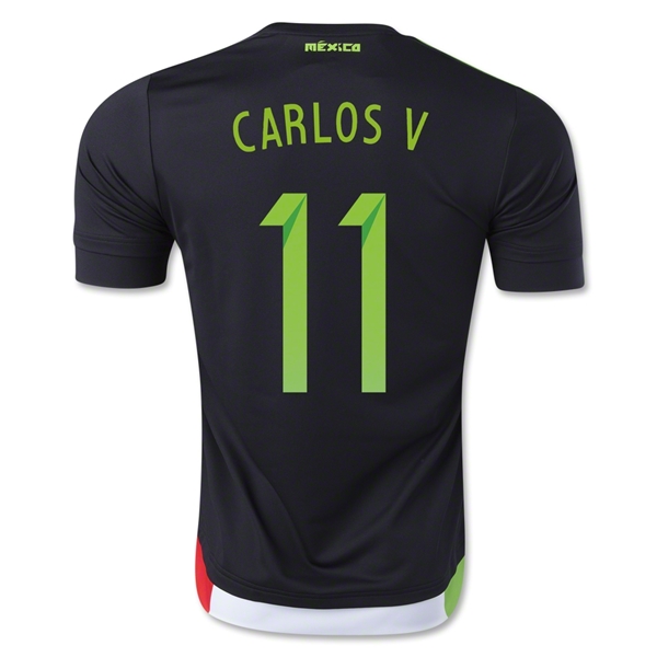 Mexico 2015 CARLOS V #11 Home Soccer Jersey