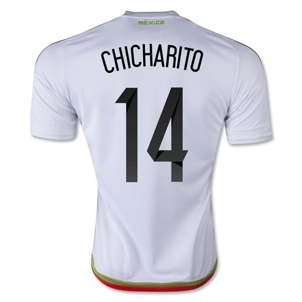 Mexico 2015 CHICHARITO #14 Away Soccer Jersey