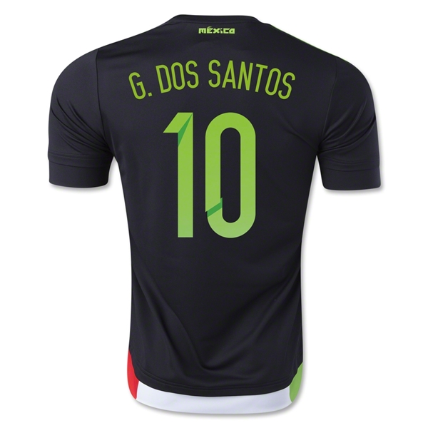 Mexico 2015 G. DOS SANTOS #10 Home Soccer Jersey