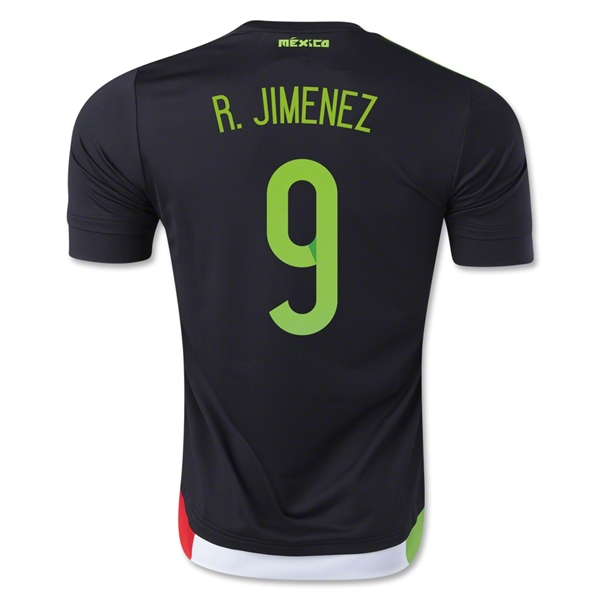 Mexico 2015 R. JIMENEZ #9 Home Soccer Jersey