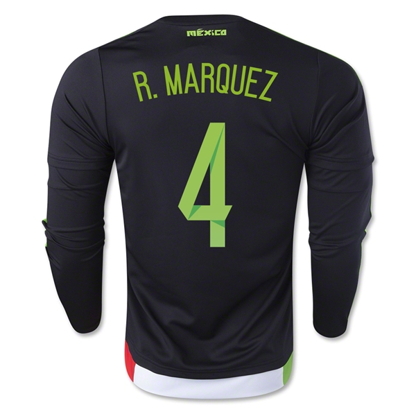 Mexico 2015 R. MARQUEZ #4 LS Home Soccer Jersey