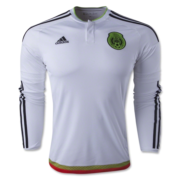 Mexico 2015 Away Soccer Jersey LS