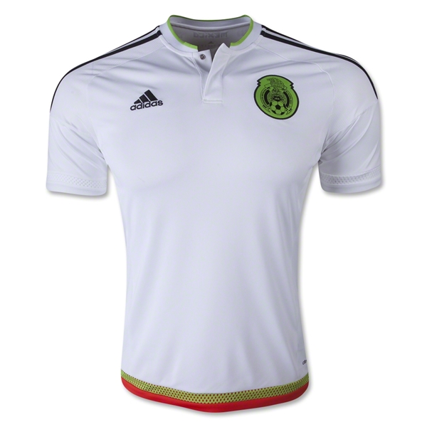 Mexico 2015 White Away Soccer Jersey
