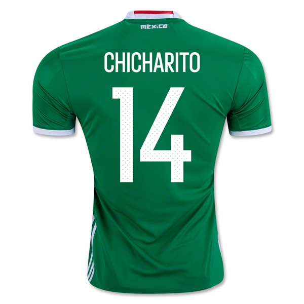 Mexico 2016 CHICHARITO #14 Home Soccer Jersey