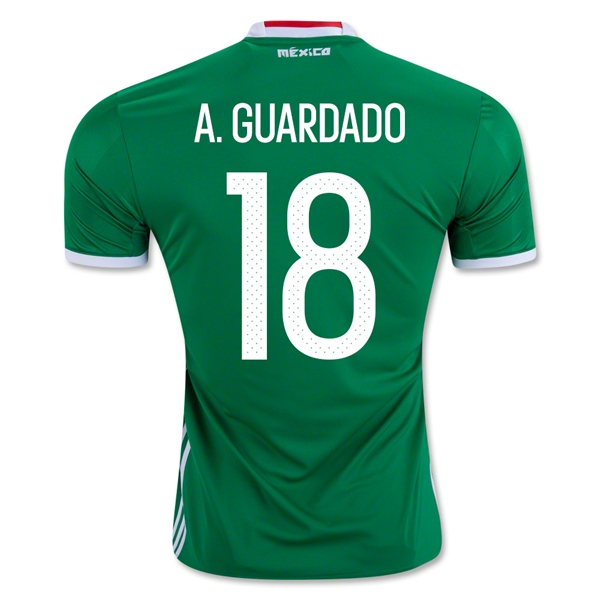 Mexico 2016 A. GUARDADO #18 Home Soccer Jersey