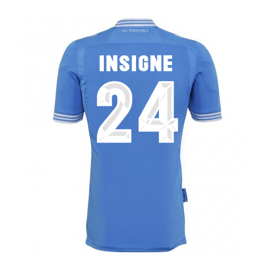 13-14 Napoli #24 Insigne Home Jersey Shirt