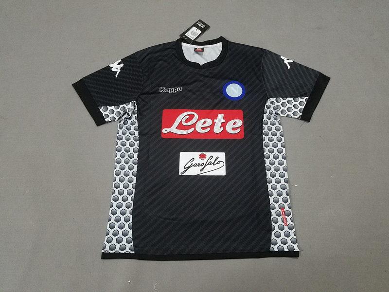 Napoli 2017/18 Black Soccer Jersey Shirt
