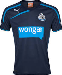13-14 Newcastle United Away Navy Soccer Jersey Shirt