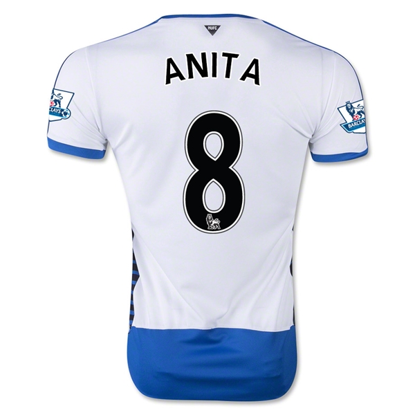 Newcastle United 2015-16 ANITA #8 Home Soccer Jersey