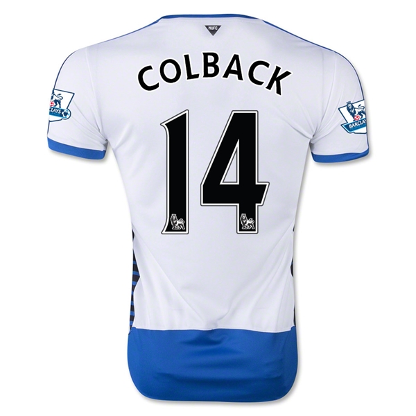 Newcastle United 2015-16 COLBACK #14 Home Soccer Jersey