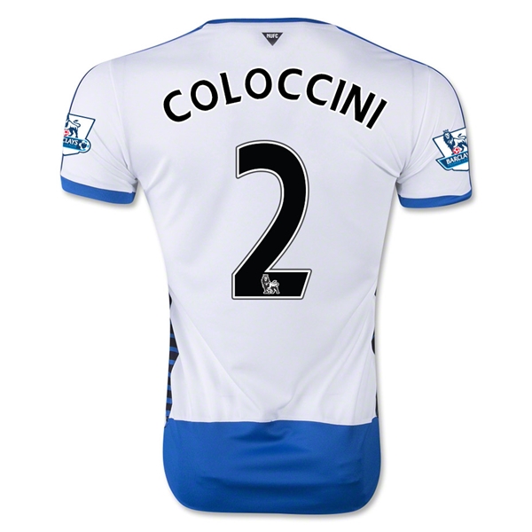 Newcastle United 2015-16 COLOCCINI #2 Home Soccer Jersey