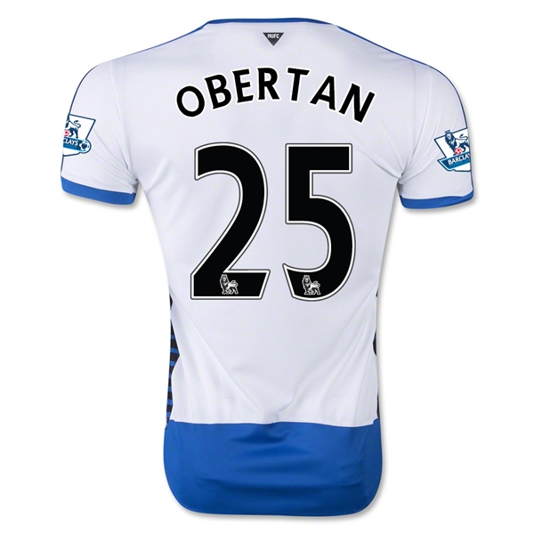 Newcastle United 2015-16 OBERTAN #25 Home Soccer Jersey