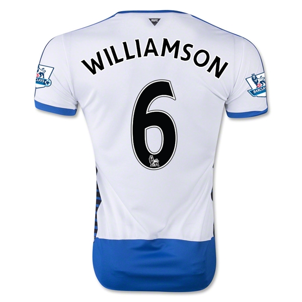 Newcastle United 2015-16 WILLIAMSON #6 Home Soccer Jersey