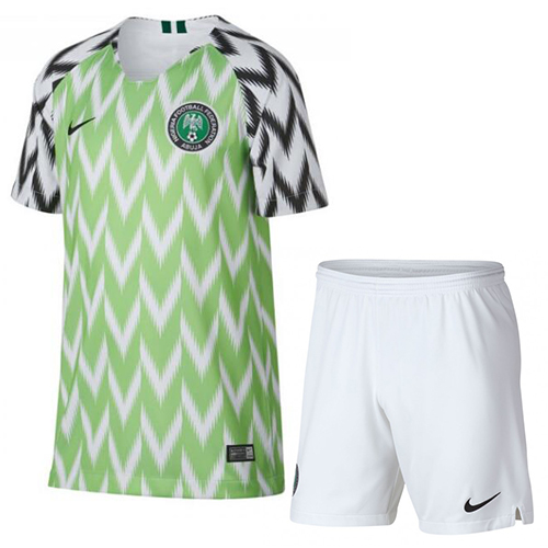 Kids Nigeria 18/19 Home Soccer Kits (Shirt+Shorts)