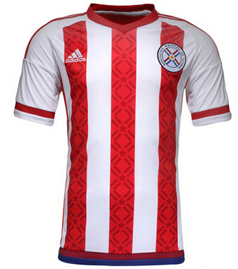 Paraguay 2015-16 Home Soccer Jersey