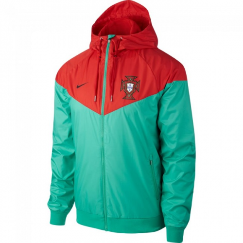 Portugal 2018/19 Windrunner Jacket Red Green