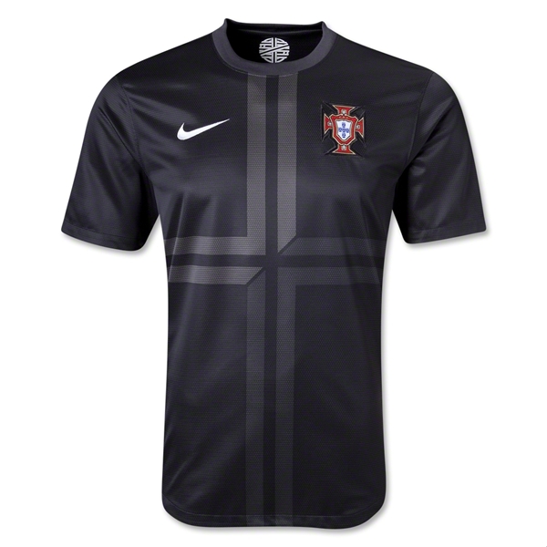 2013 Portugal Away Black Jersey Shirt