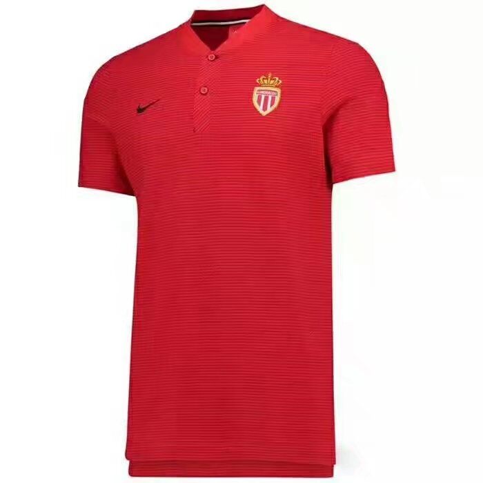 AS Monaco FC 2017/18 Red Polo Shirt