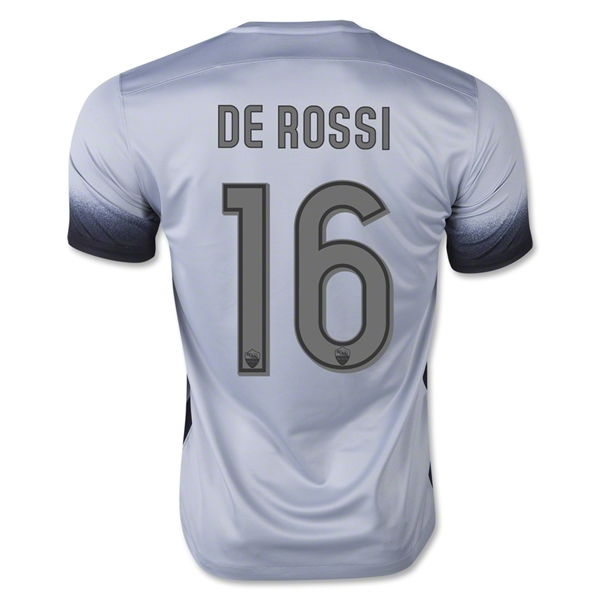 AS Roma 2015-16 DE ROSSI #16 Third Soccer Jersey