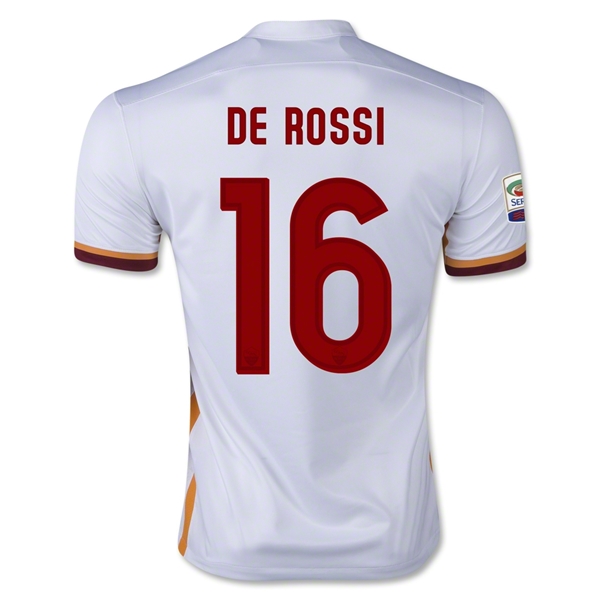 AS Roma 2015-16 DE ROSSI #16 Away Soccer Jersey