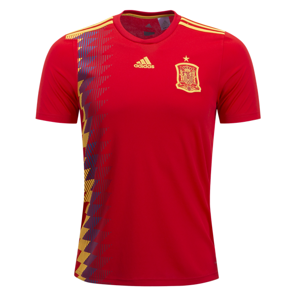 Spain 2018 World Cup Home Soccer Jersey