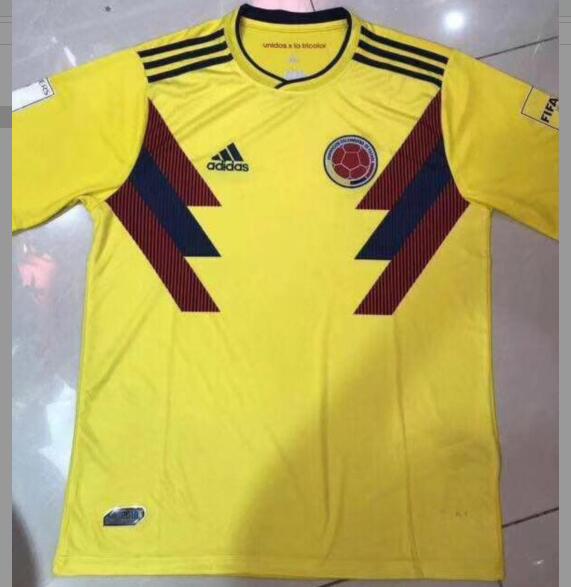 Colombia 2018 World Cup Home Soccer Jersey