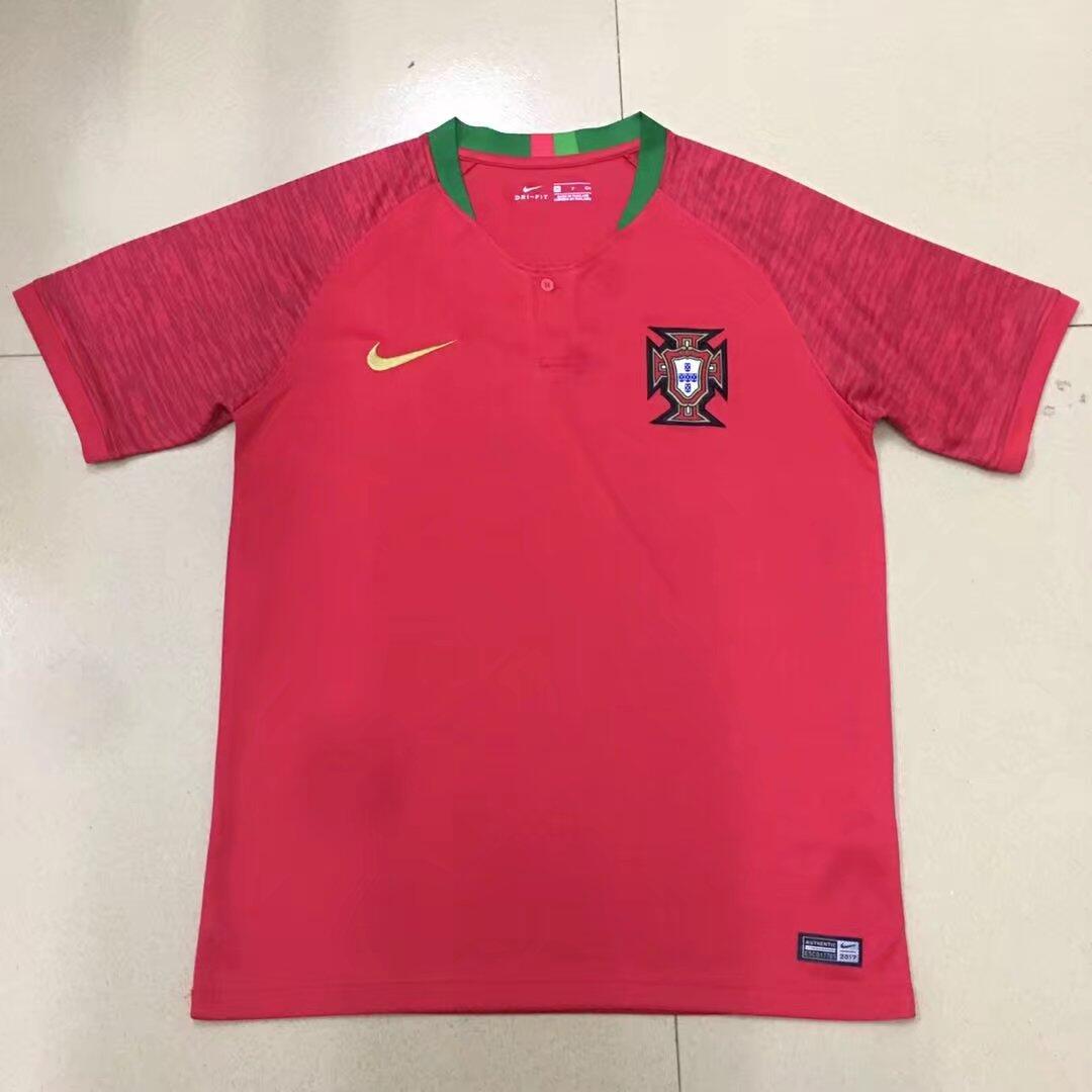 Protugal 2018 World Cup Home Soccer Jersey