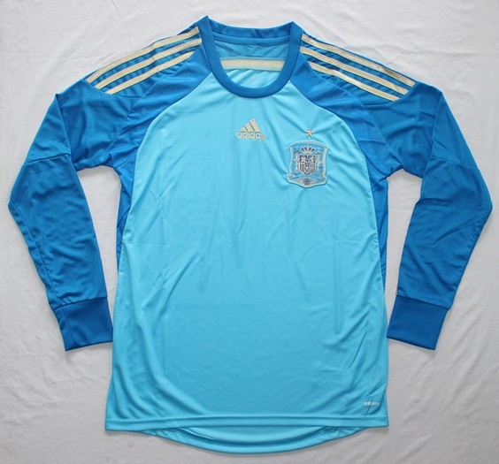2014 FIFA World Cup Spain GoalKeeper Long Sleeve Soccer Jersey