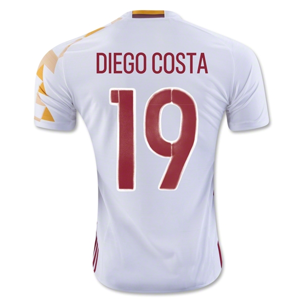 Spain 2016 DIEGO COSTA #19 Away Soccer Jersey