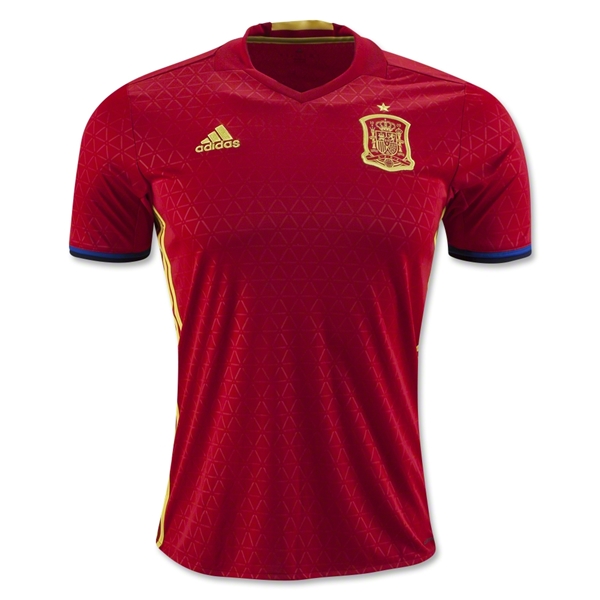 Spain 2016 Home Soccer Jersey