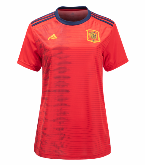 Women Spain 2019/20 Home Soccer Jersey Shirt