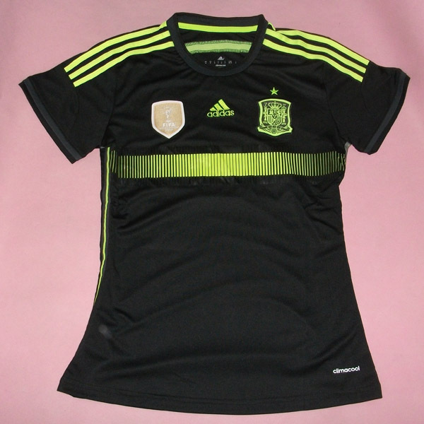 Women 2014 World Cup Spain Away Soccer Jersey Kit