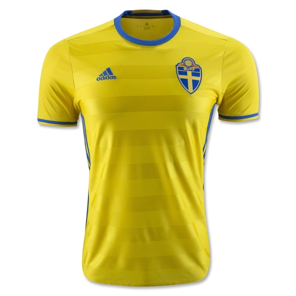 Sweden 2016 Home Soccer Jersey