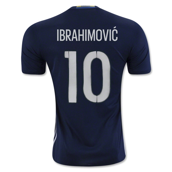 Sweden 2016 IBRAHIMOVIC #10 Away Soccer Jersey