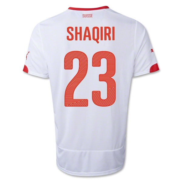 2014 Switzerland #23 SHAQIRI Away Soccer Jersey