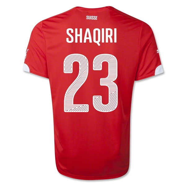 2014 Switzerland #23 SHAQIRI Home Soccer Jersey