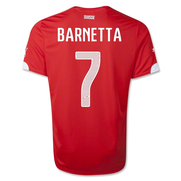 2014 Switzerland #7 BARNETTA Home Soccer Jersey