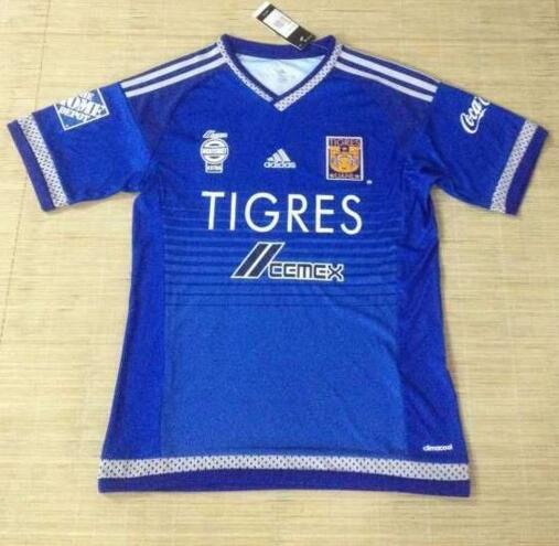 Tigres 2015-16 Blue Soccer Jersey