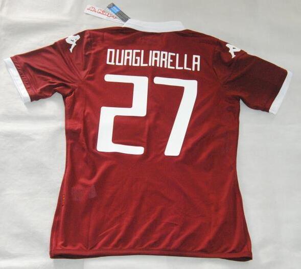 Torino 2015-16 Quagliarella #27 Home Soccer Jersey